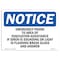 Signmission OSHA Sign, 10" H, Rigid Plastic, Emergency Phone To Area Of Evacuation Assistance Sign, Landscape OS-NS-P-1014-L-11874 - alternate 1